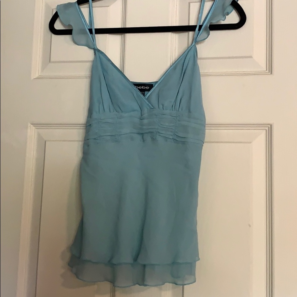 Bebe blue top